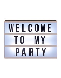 Πίνακας μηνυμάτων πλαστικός φωτιζόμενος Υ22x30x5εκ.