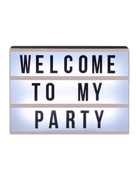 Πίνακας μηνυμάτων πλαστικός φωτιζόμενος Υ22x30x5εκ.