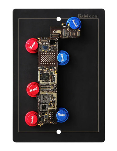 KAISI βάση στήριξης πλακέτας K-1208 για συγκόλληση, μαγνητική, μαύρη