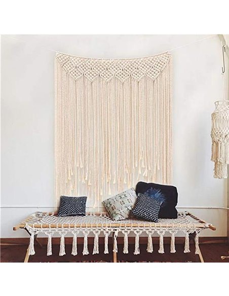Επιτοίχιο διακόσμητικό μακραμέ XL 100x105εκ.