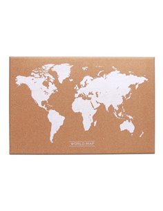 Πίνακας φελλού World map 60x40εκ.