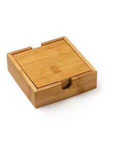 Σουβερ σετ 4 τμχ Υ3,6x11,6x11,6εκ. από μπαμπού