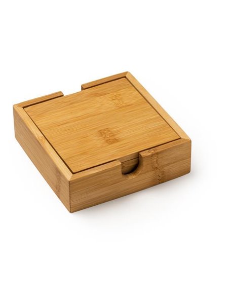 Σουβερ σετ 4 τμχ Υ3,6x11,6x11,6εκ. από μπαμπού