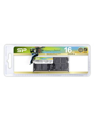 SILICON POWER μνήμη DDR4 SODIMM SP016GBSFU320X02, 16GB, 3200MHz, CL22