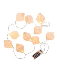 Φωτιζόμενη αλυσίδα από 10 χάρτινα φωτάκια 5x7εκ.