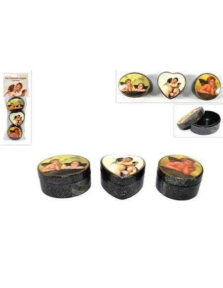 Κουτάκια πλαστικά αγγελάκια 3τεμ. σε blister