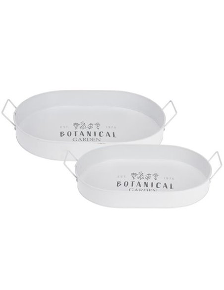 Δίσκοι μεταλλικοί σετ 2 τμχ 35 - 40xεκ. λευκοί