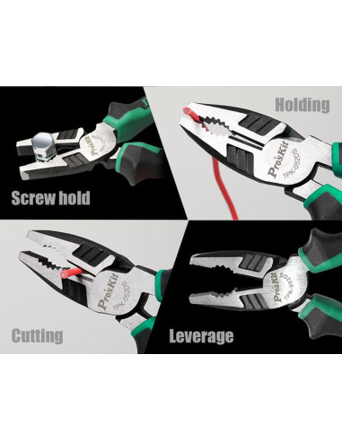 PROSKIT πένσα 1PK-052DS με αντιολισθητικές λαβές, 162mm