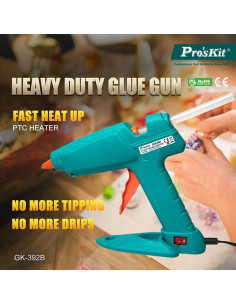PROSKIT πιστόλι θερμοκόλλησης σιλικόνης GK-392B, 100W, 193 °C