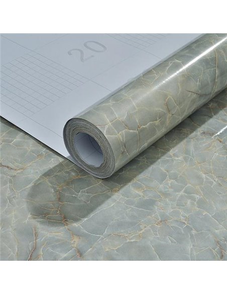 Αυτοκόλλητο διακοσμητικό ρολό με όψη βεραμάν μάρμαρο 60x100εκ.