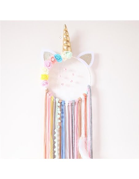 Διακοσμητικό επιτοίχιο με κορδέλες "Unicorn" 19x95εκ.