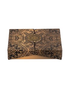 Κουτί ethnic μαύρο-χρυσό 12x8xΥ3εκ.