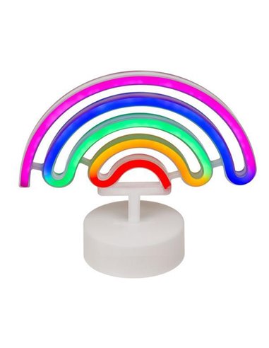 Φωτιστικό neon "ουράνιο τόξο" με μπαταρίες 23x10xΥ19,5εκ.