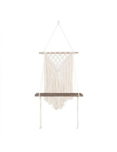 Ράφι επιτοίχιο από μακραμέ 40x58εκ.