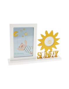 Κορνίζα λευκή Ήλιος Υ18,5x25,5x5εκ.