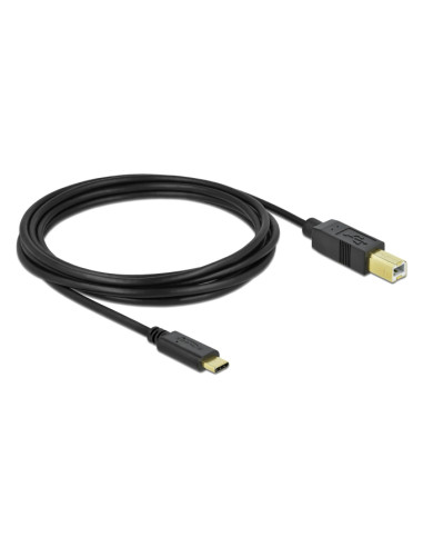 DELOCK καλώδιο USB-C σε USB Type B 83666, 480Mbps, 3m, μαύρο