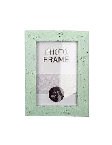 Κορνίζα πράσινη Υ18x13εκ., απομίμηση ξύλου