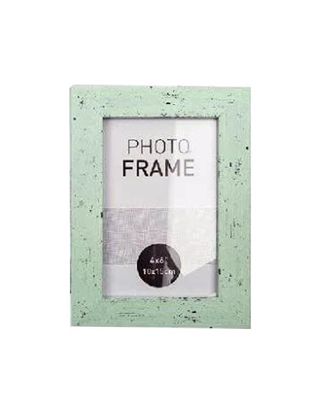 Κορνίζα πράσινη Υ18x13εκ., απομίμηση ξύλου