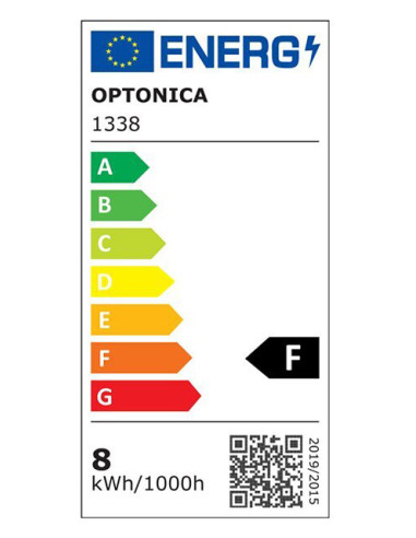 OPTONICA LED λάμπα G45 1338, 8W, 2700K, 710lm, E27