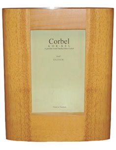 Κορνίζα ξύλινη καφέ οβάλ για φωτό 10x15εκ.