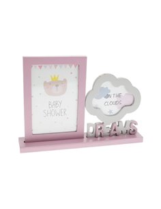 Κορνίζα ροζ Σύννεφο Υ18,5x25,5x5εκ.