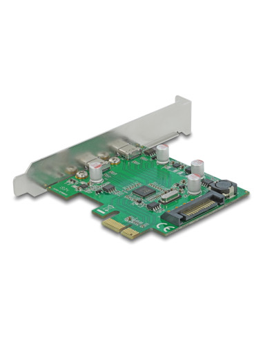 DELOCK κάρτα επέκτασης PCIe x1 σε 2x USB-C 90493, 5Gbps