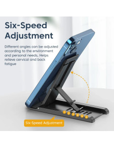 CABLETIME βάση smartphone CT-PH03, foldable, μαύρη
