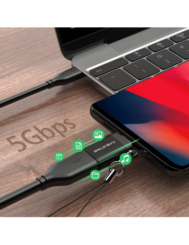 CABLETIME αντάπτορας USB-C σε USB CT-CMAF, 5Gbps, 10.5W, μαύρος