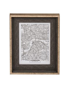 Κορνίζα ξύλινη με χρυσό πλαίσιο 18,5x2,5xΥ23,5εκ.