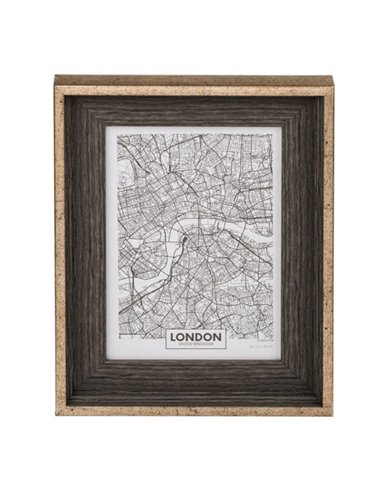 Κορνίζα ξύλινη με χρυσό πλαίσιο 18,5x2,5xΥ23,5εκ.