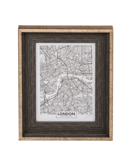 Κορνίζα ξύλινη με χρυσό πλαίσιο 18,5x2,5xΥ23,5εκ.