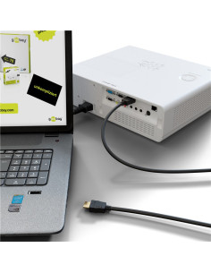 GOOBAY καλώδιο HDMI 60619 με Ethernet, 4K/60Hz, 18 Gbps, 0.5m, μαύρο