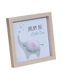 Διακοσμητικό κάδρο ελεφαντάκι Υ20x20x2,7εκ.