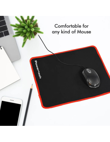 POWERTECH gaming mouse pad PT-1282, 30x25x0.3cm, μαύρο