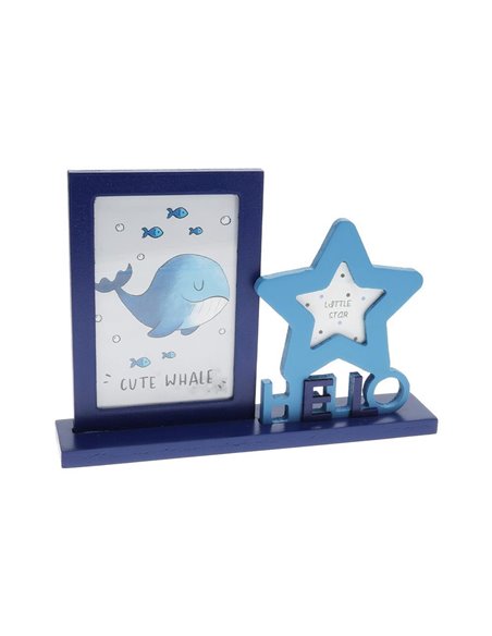 Κορνίζα μπλε Αστέρι Υ18,5x25,5x5εκ.