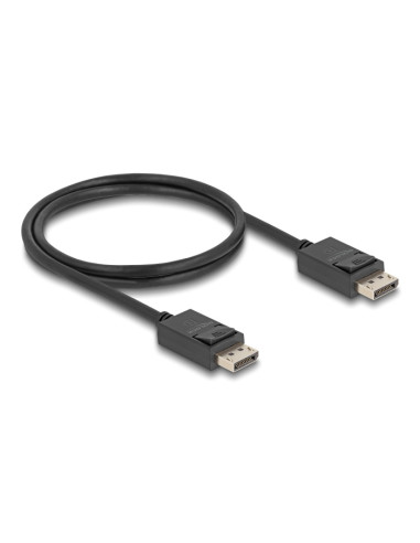 DELOCK καλώδιο DisplayPort 2.1 80492, 8K/60Hz 4K/120Hz 40 Gbps 1m, μαύρο