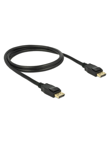 DELOCK καλώδιο DisplayPort 1.2 83805, 4K/60Hz, 21.6 Gbps, 1m, μαύρο