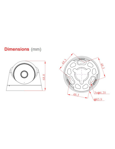 LONGSE υβριδική κάμερα CPSATHC200FPE, 2.8mm, 5MP, AOC, IR έως 20m