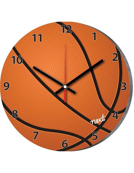 Νext ρολόι Ø31εκ. "μπάλα μπάσκετ"