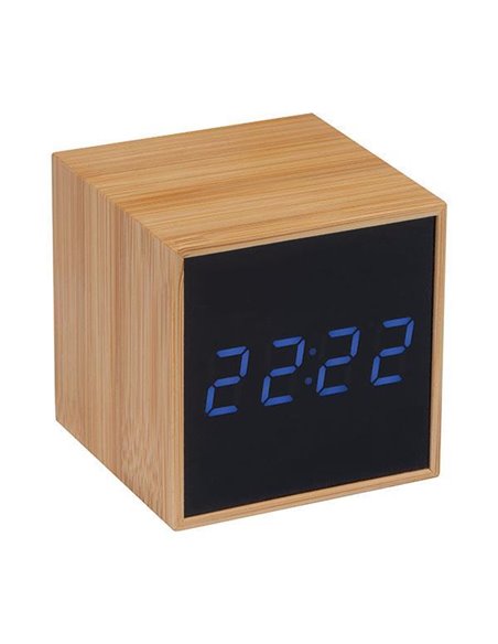Ρολόι γραφείου με ένδειξη ημερομηνίας και θερμοκρασίας 6,2x6,4x6,3εκ.