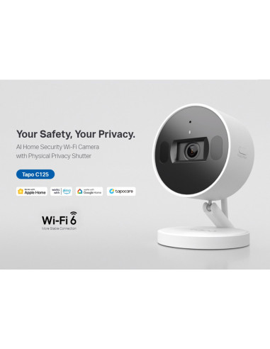 TP-LINK smart κάμερα Tapo C125, 2K, motion detection, Wi-Fi, Ver. 1.0