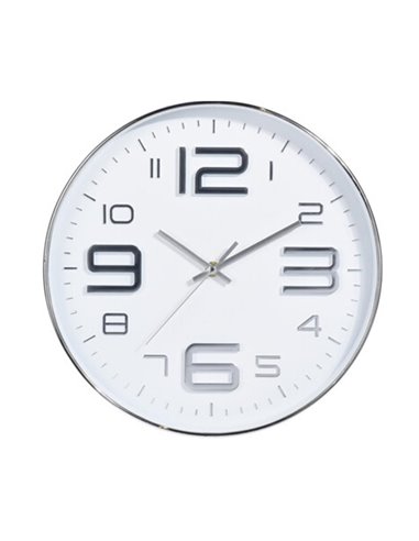 Ρολόι τοίχου λευκό Ø30.5εκ.