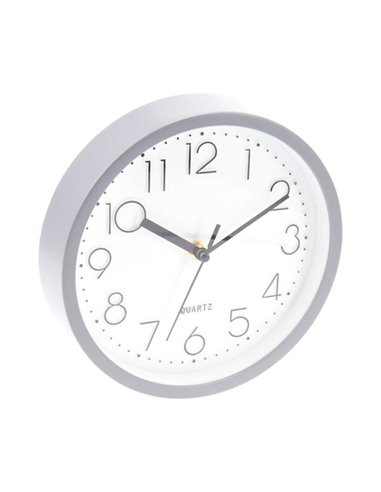 Ρολόι τοίχου γκρι Ø20εκ.