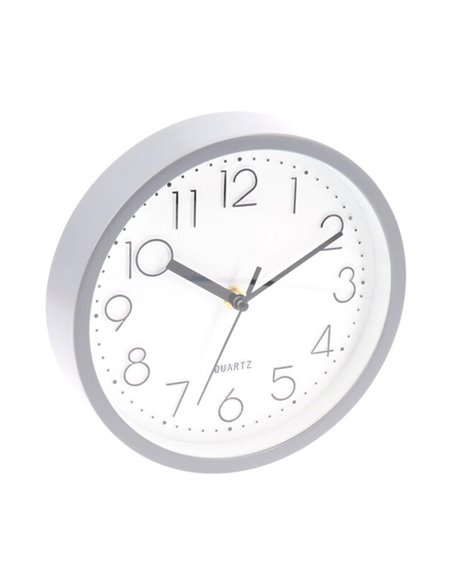 Ρολόι τοίχου γκρι Ø20εκ.