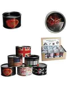 Ρολόι μεταλλικό μίνι 6 σχέδια διαμέτρου 8,5εκ.