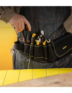 DELI εργαλειοθήκη μέσης DL5864, υφασμάτινη, 60x14.5x5cm, μαύρη