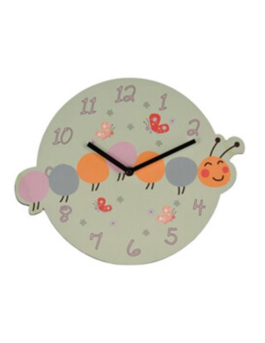 Ρολόι τοίχου "Κάμπια" Ø26εκ.