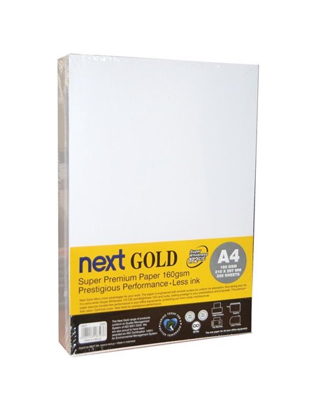 Next Gold A4 250 φύλλα premium copy paper 160γρ.