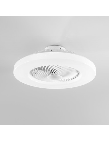 POWERTECH smart ανεμιστήρας οροφής HLL-0172 με LED φως, 25W, Φ55x20cm, λευκός