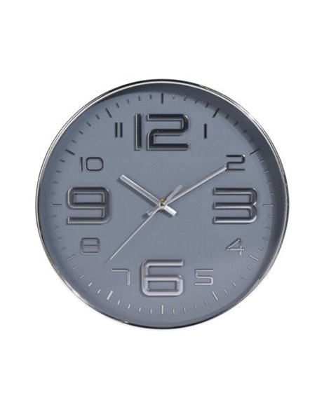 Ρολόι τοίχου γκρι Ø30.5εκ.